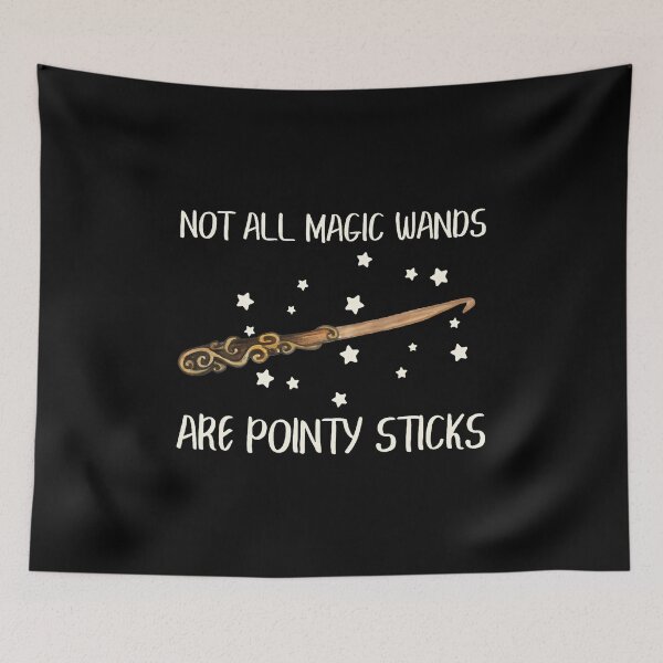 Item preview, Funny Crochet Hook Not All Magic Wands Are Pointy Sticks designed and sold by CharlotteSandra.