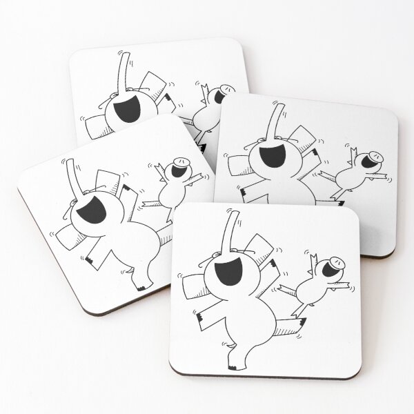 Item preview, elephant and piggie designed and sold by Kama black&white.
