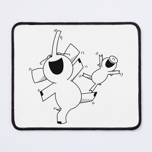 Item preview, elephant and piggie designed and sold by Kama black&white.