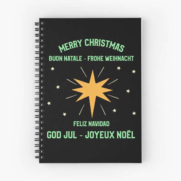 Item preview, Winter: Frohe Weihnacht, Merry Christmas, Joyeux Noel, God Jul, Buon Natale, Feliz Navidad designed and sold by AlfredsTees.