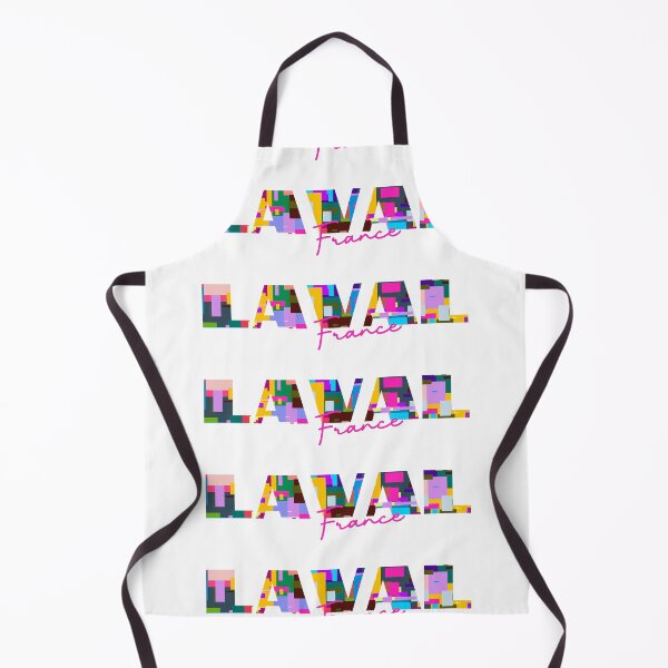 Item preview, Laval, France, Vibrant Abstract City Typography Art designed and sold by Wanderful-roads.