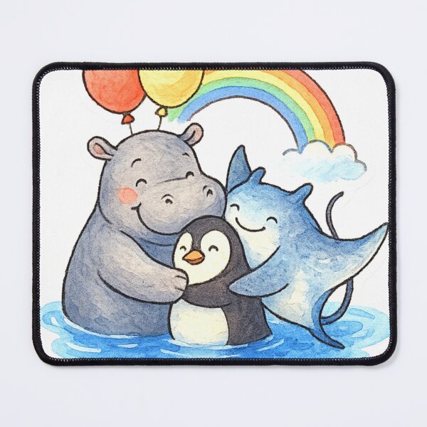 Item preview, animals rainbows and balloons 012 designed and sold by tileartwork.