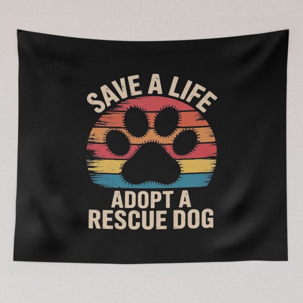 Item preview, Vintage Save A Life Adopt A Rescue Dog  designed and sold by VerseFarm.