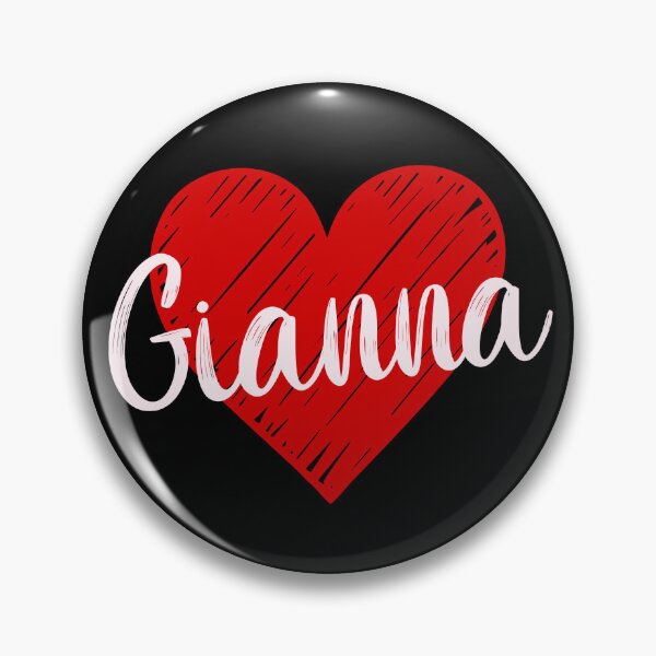 Item preview, Gianna Name Red Heart  designed and sold by Jeallan Designs.