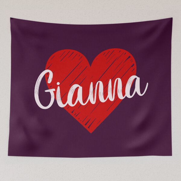 Item preview, Gianna Name Red Heart  designed and sold by Jeallan Designs.