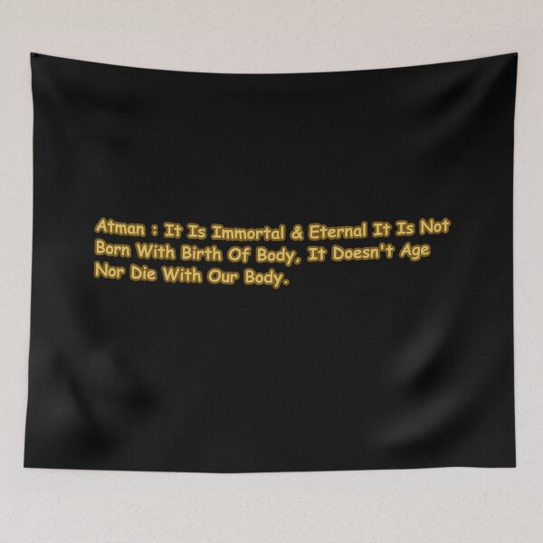 Item preview, Atman Immortal Eternal Soul Bhagavad Gita Spiritual Quote designed and sold by CapriCreatives.
