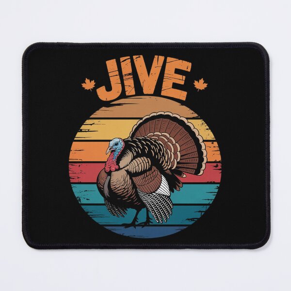 Item preview, Vintage Turkey Jive Black -Small Thanksgiving designed and sold by VerseFarm.