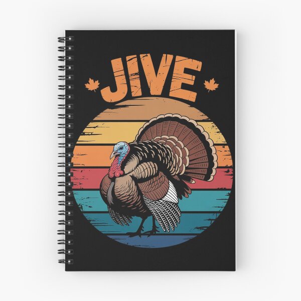 Item preview, Vintage Turkey Jive Black -Small Thanksgiving  designed and sold by VerseFarm.
