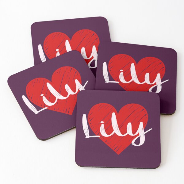 Item preview, Lily Name Red Heart  designed and sold by Jeallan Designs.