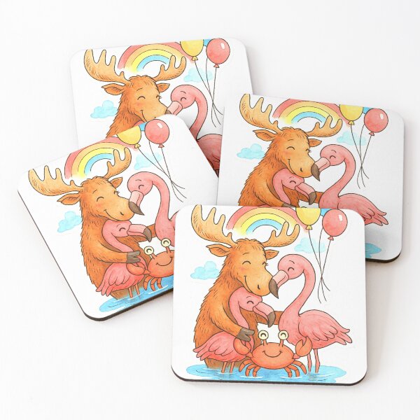 Item preview, animals rainbows and balloons 013 designed and sold by tileartwork.