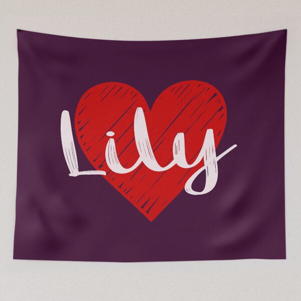 Item preview, Lily Name Red Heart  designed and sold by Jeallan Designs.