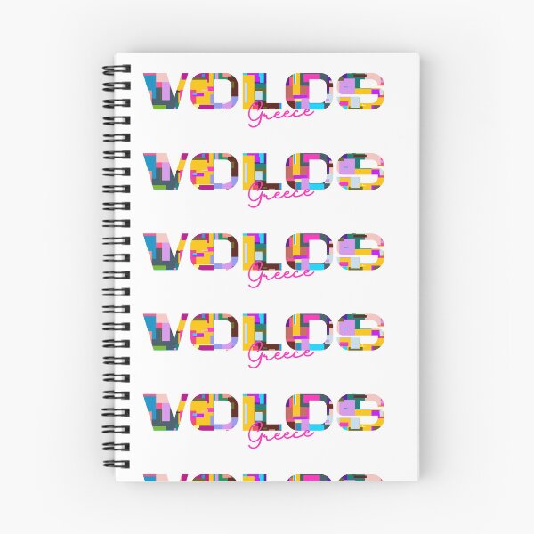 Item preview, Volos, Greece, Vibrant Abstract City Typography Art designed and sold by Wanderful-roads.