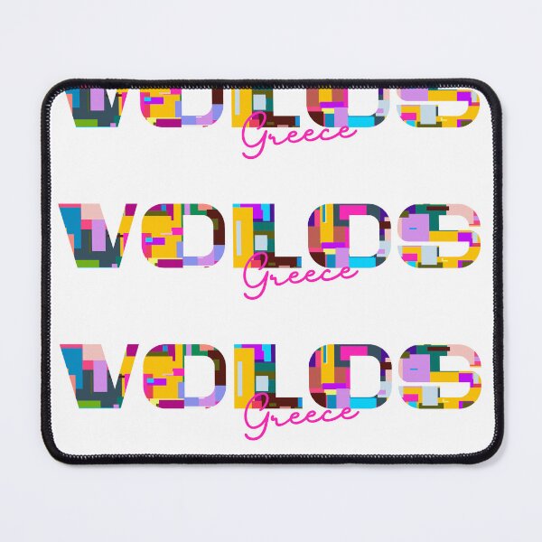 Item preview, Volos, Greece, Vibrant Abstract City Typography Art designed and sold by Wanderful-roads.