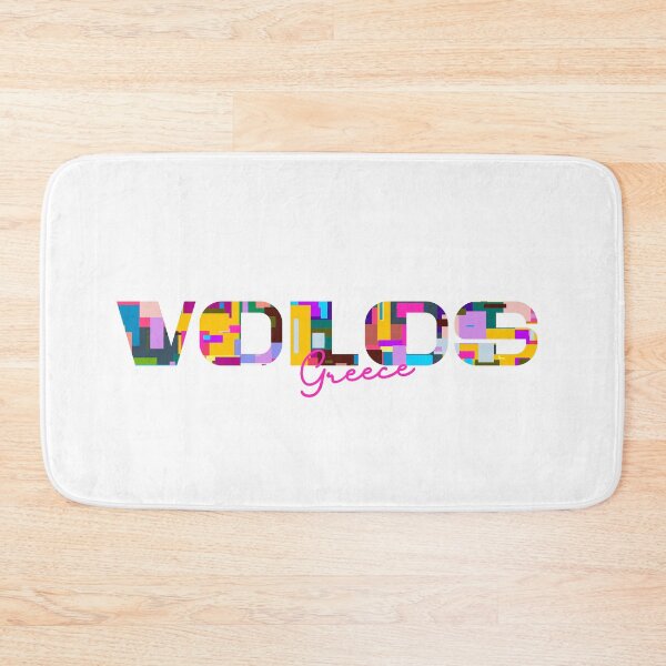 Item preview, Volos, Greece, Vibrant Abstract City Typography Art designed and sold by Wanderful-roads.