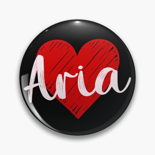 Item preview, Aria Name Red Heart  designed and sold by Jeallan Designs.