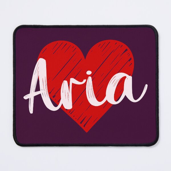 Item preview, Aria Name Red Heart designed and sold by Jeallan Designs.