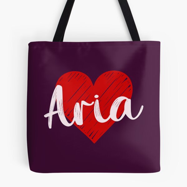 Item preview, Aria Name Red Heart  designed and sold by Jeallan Designs.