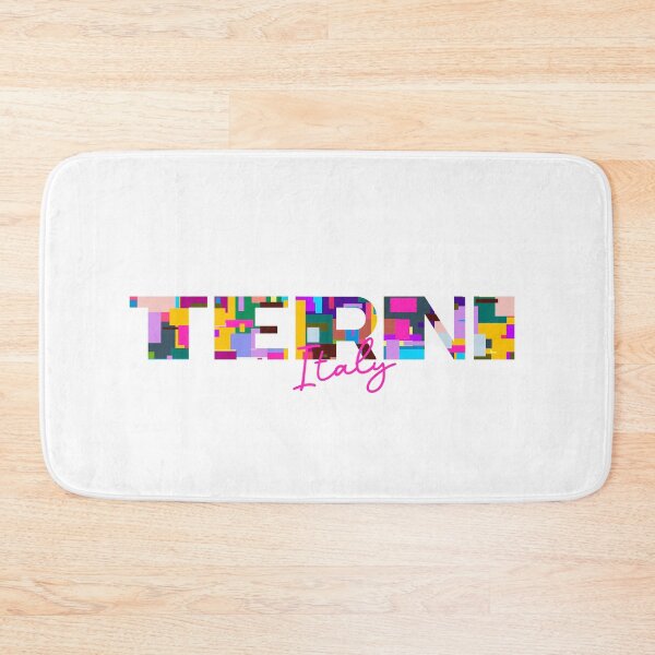 Aperçu de l'œuvre Terni, Italie, art typographique abstrait et vibrant de la ville créée et vendue par Wanderful-roads.