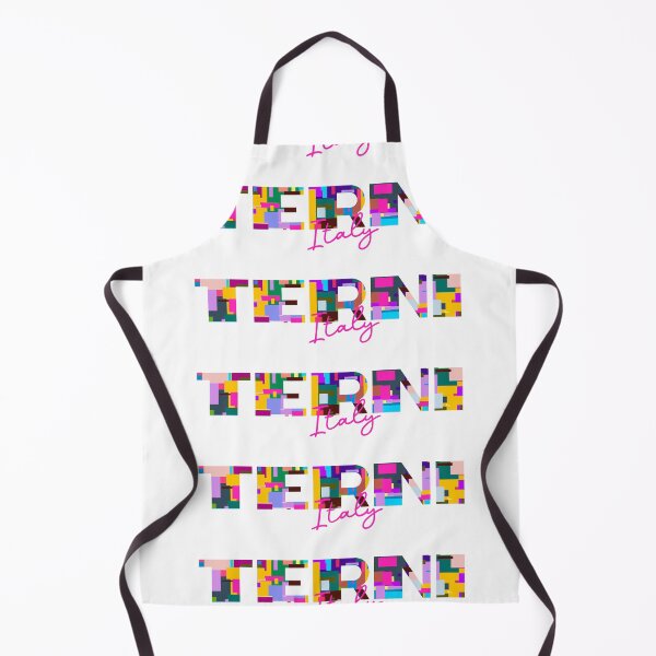 Aperçu de l'œuvre Terni, Italie, art typographique abstrait et vibrant de la ville créée et vendue par Wanderful-roads.