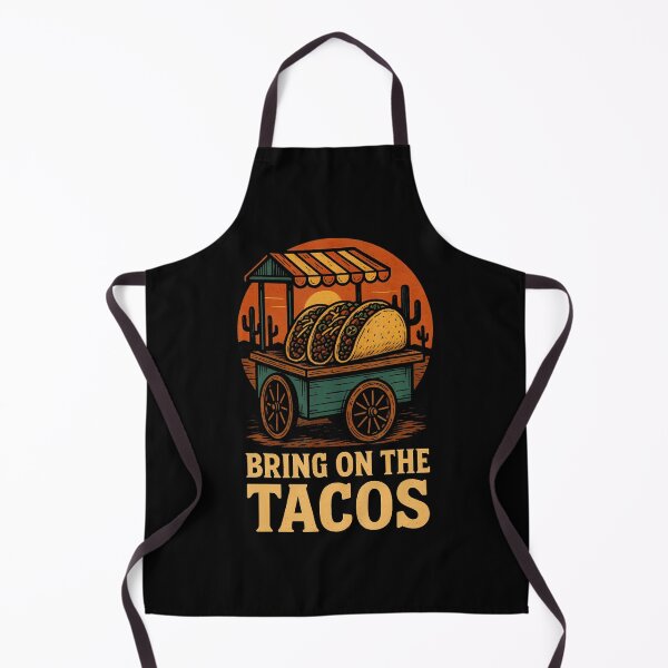 Item preview, Bring On The Tacos Cactus Sunset Cart designed and sold by DianaEsther1.