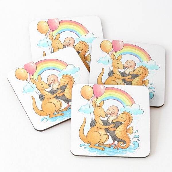 Item preview, animals rainbows and balloons 015 designed and sold by tileartwork.