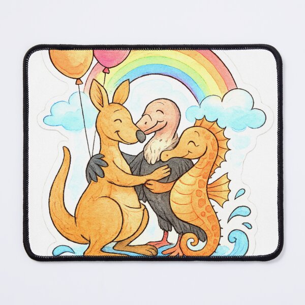 Item preview, animals rainbows and balloons 015 designed and sold by tileartwork.