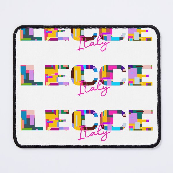 Item preview, Lecce, Italy, Denmark, Vibrant Abstract City Typography Art designed and sold by Wanderful-roads.