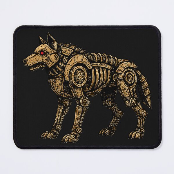Item preview, Brass Clockwork Steampunk Mechanical Wolf  designed and sold by SeoulInkSoul.