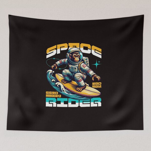Item preview, Space Monkey Surfer designed and sold by Mosaiic1.