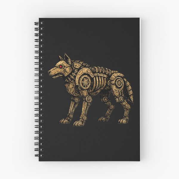 Item preview, Brass Clockwork Steampunk Mechanical Wolf  designed and sold by SeoulInkSoul.