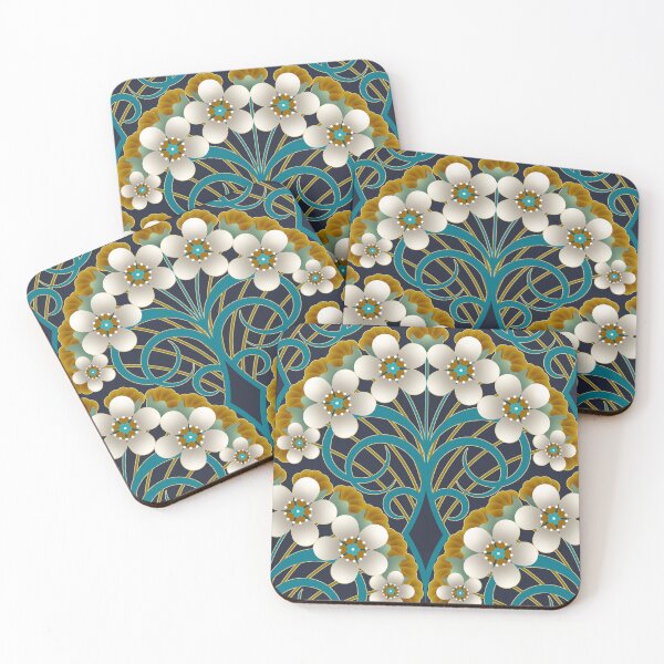 Item preview, Retro Nouveau - Natures Curves and Timeless Blooms designed and sold by pakanta.