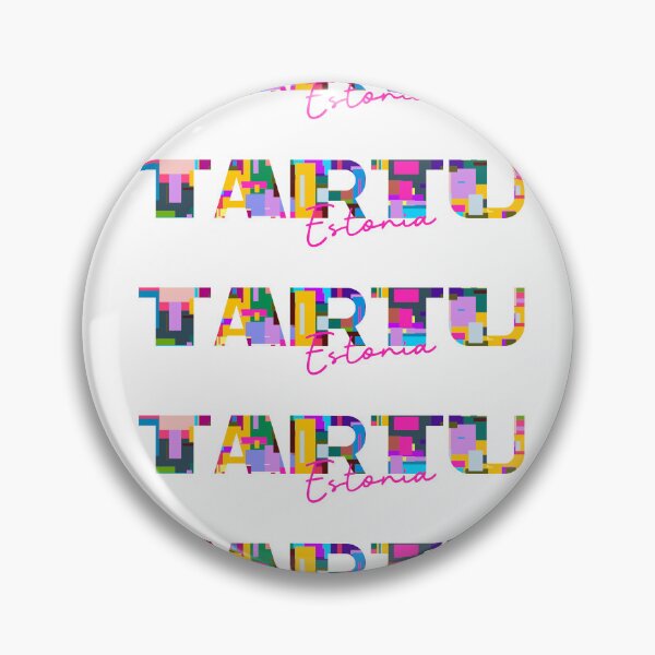 Item preview, Tartu, Estonia, Vibrant Abstract City Typography Art designed and sold by Wanderful-roads.