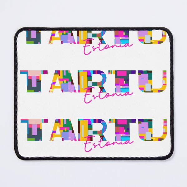 Item preview, Tartu, Estonia, Vibrant Abstract City Typography Art designed and sold by Wanderful-roads.