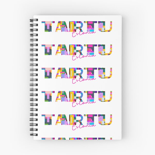 Item preview, Tartu, Estonia, Vibrant Abstract City Typography Art designed and sold by Wanderful-roads.