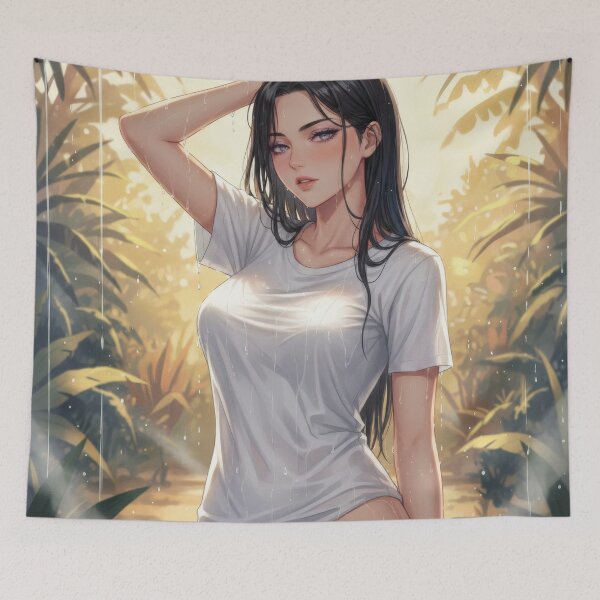 Item preview, Waifu Wet Shirt Transparency in jungle designed and sold by GerwantSHOP.