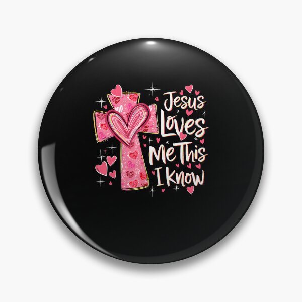Item preview, Jesus Loves Me This I Know God Religious Christian Valentine designed and sold by JanieLucia.