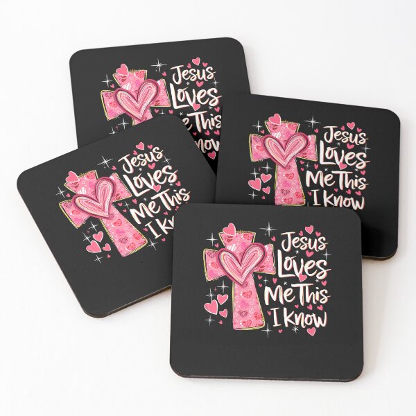 Item preview, Jesus Loves Me This I Know God Religious Christian Valentine designed and sold by JanieLucia.
