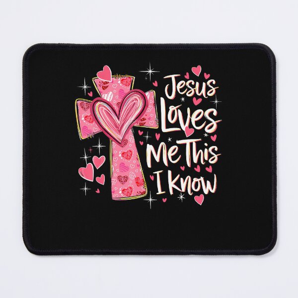Item preview, Jesus Loves Me This I Know God Religious Christian Valentine designed and sold by JanieLucia.