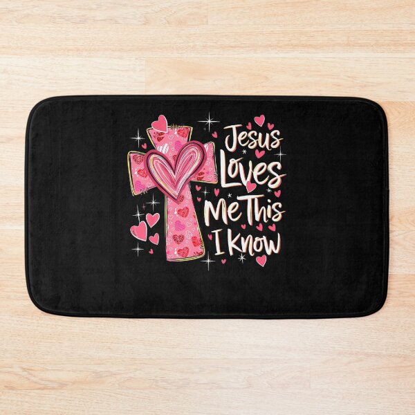 Item preview, Jesus Loves Me This I Know God Religious Christian Valentine designed and sold by JanieLucia.
