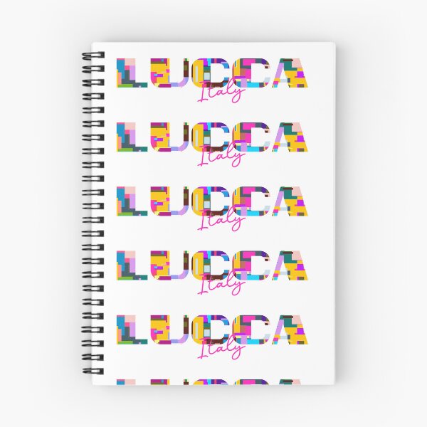 Item preview, Lucca, Italy, Vibrant Abstract City Typography Art designed and sold by Wanderful-roads.