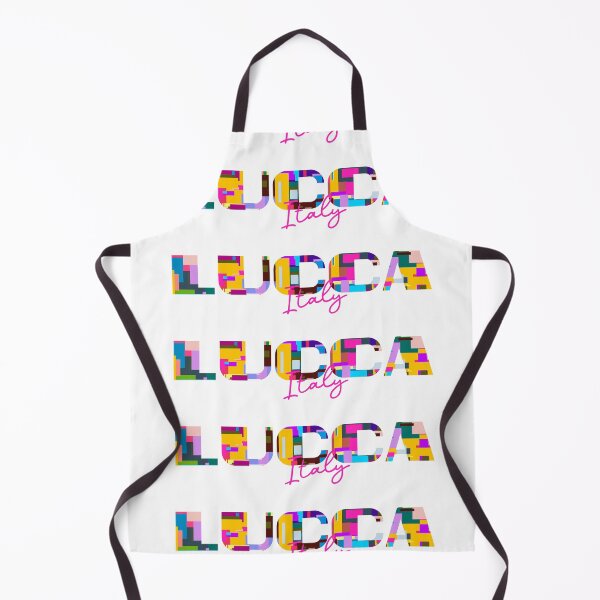 Item preview, Lucca, Italy, Vibrant Abstract City Typography Art designed and sold by Wanderful-roads.