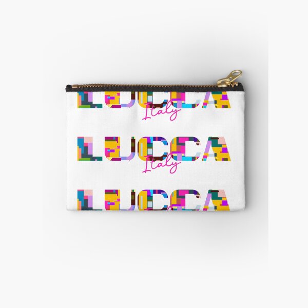 Item preview, Lucca, Italy, Vibrant Abstract City Typography Art designed and sold by Wanderful-roads.
