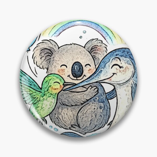 Item preview, animals rainbows and balloons 017 designed and sold by tileartwork.