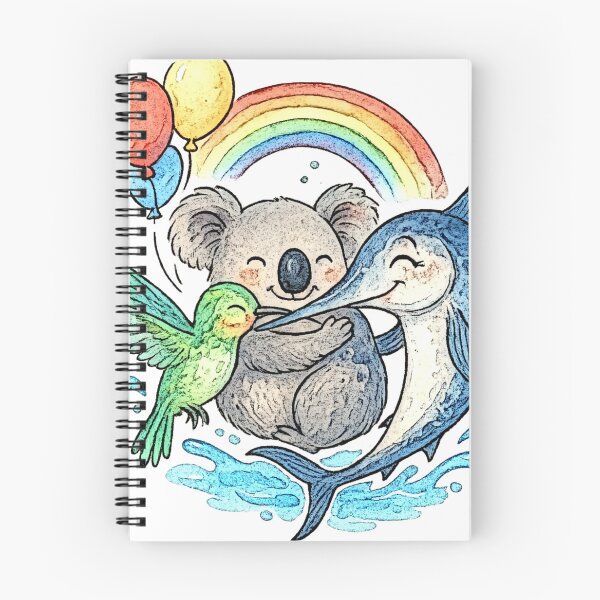Item preview, animals rainbows and balloons 017 designed and sold by tileartwork.