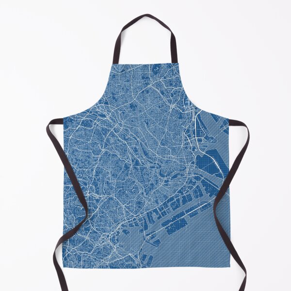 Item preview, Kawasaki City Map of Kanagawa, Japan - Blueprint designed and sold by deMAP.