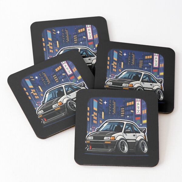 Item preview, Chibi Toyota AE86 JDM Car Illustration Drifting Fan Gift designed and sold by Joyfulimaginery.