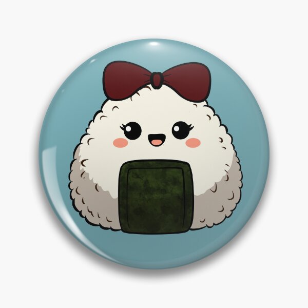 Item preview, Cute Onigiri Rice Ball with Bow designed and sold by VioletRinne.