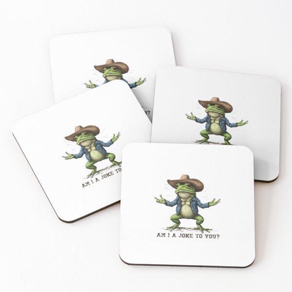 Item preview, Am I A Joke To You? Cowboy Frog — Funny Western Aesthetic Graphic designed and sold by Colorful-Garden.