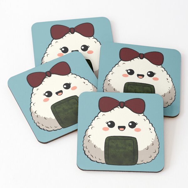 Item preview, Cute Onigiri Rice Ball with Bow designed and sold by VioletRinne.