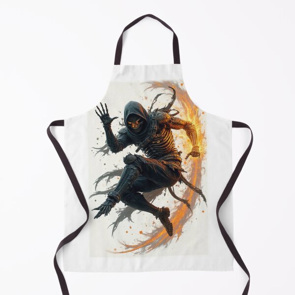 Item preview, Ninja Skeleton Flying Kick – Dark Aura Warrior Art designed and sold by OhmAuraArt.